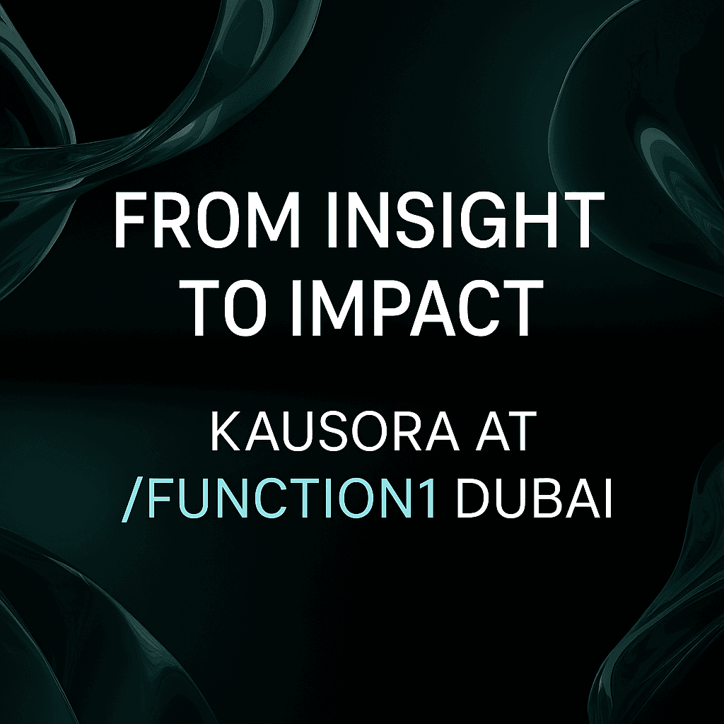 Kausora Technologies at /function1 Dubai: AI in Action